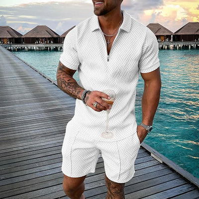 William | Men's Summer Set with Polo Shirt & Shorts