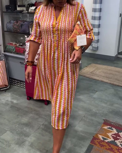 Keya™ | Dress with Wavy Pattern