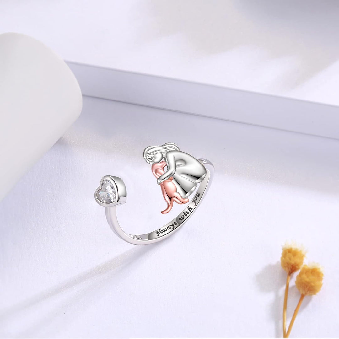 Preston & Payton™ | Ring with Dog Icon (Rose)