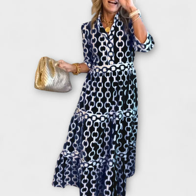 Sophia™ | Midi Dress with Chain Pattern