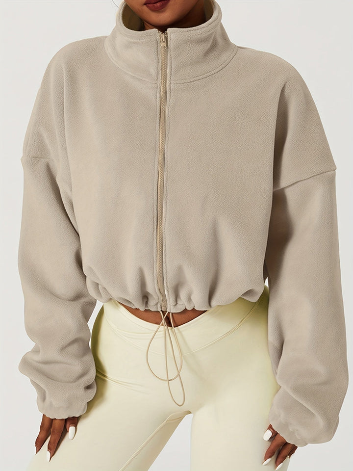 Velexia | Fleece Crop Top