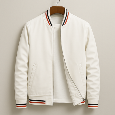Wilson™ | Elegant Striped Bomber Jacket