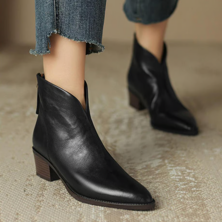 Anita™ | Luxury Ankle Boots with Low Heel