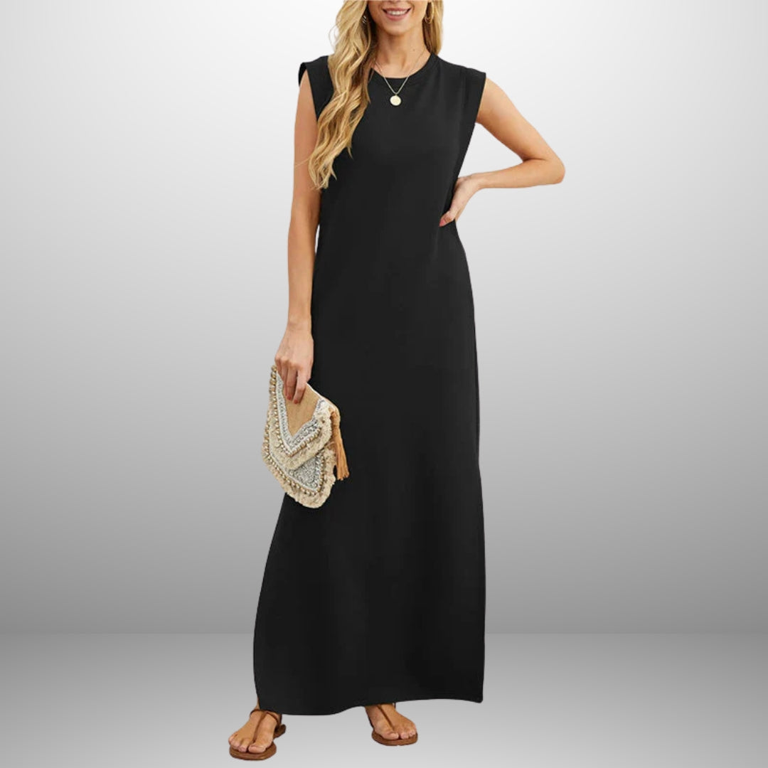 Anna™ | Flowy Long Anti-Crease Dress