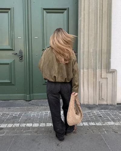Lumière™ | Faux Suède Bomberjacket