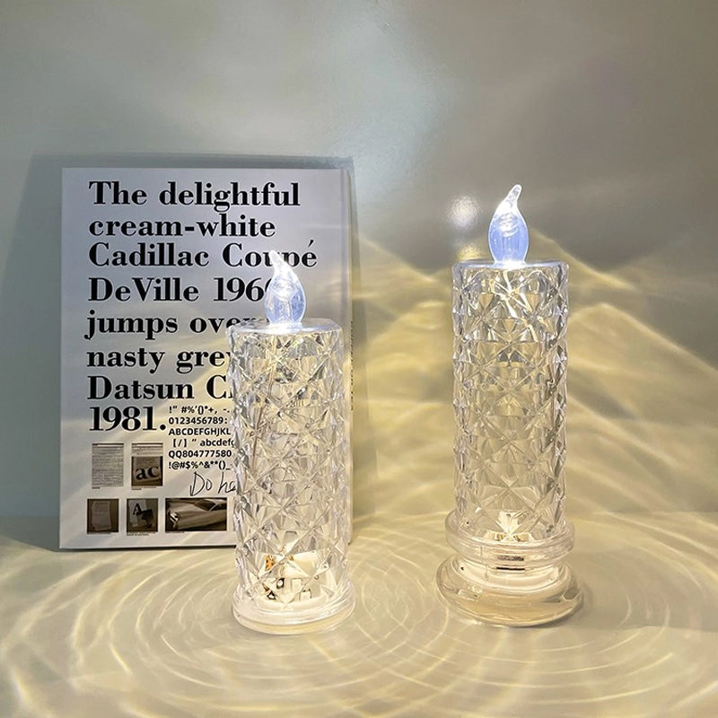 Lumirose™ | Candlestick with Crystal Rose - Romantic Glow without The Mess