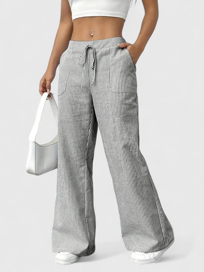 Dominique™ | Comfortable Wide Trousers with Elegant Details