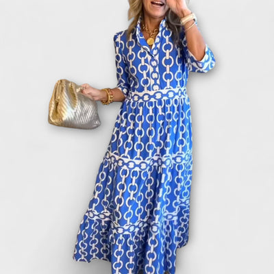 Sophia™ | Midi Dress with Chain Pattern