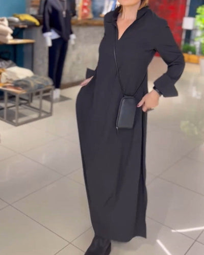 Lulu™ | Loose Long Dress with Side Slit