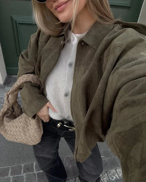 Lumière™ | Faux Suède Bomberjacket