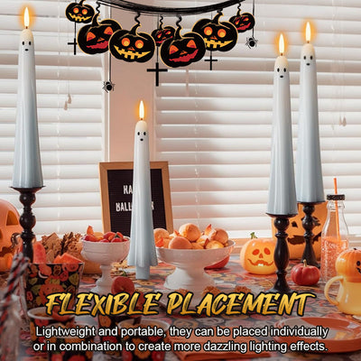 Ghosty™ | Remote-Controlled Ghost Candle with 3D Flaming Wick