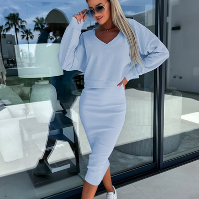 Edith™ | Elegant & Comfortable Top & Dress Set