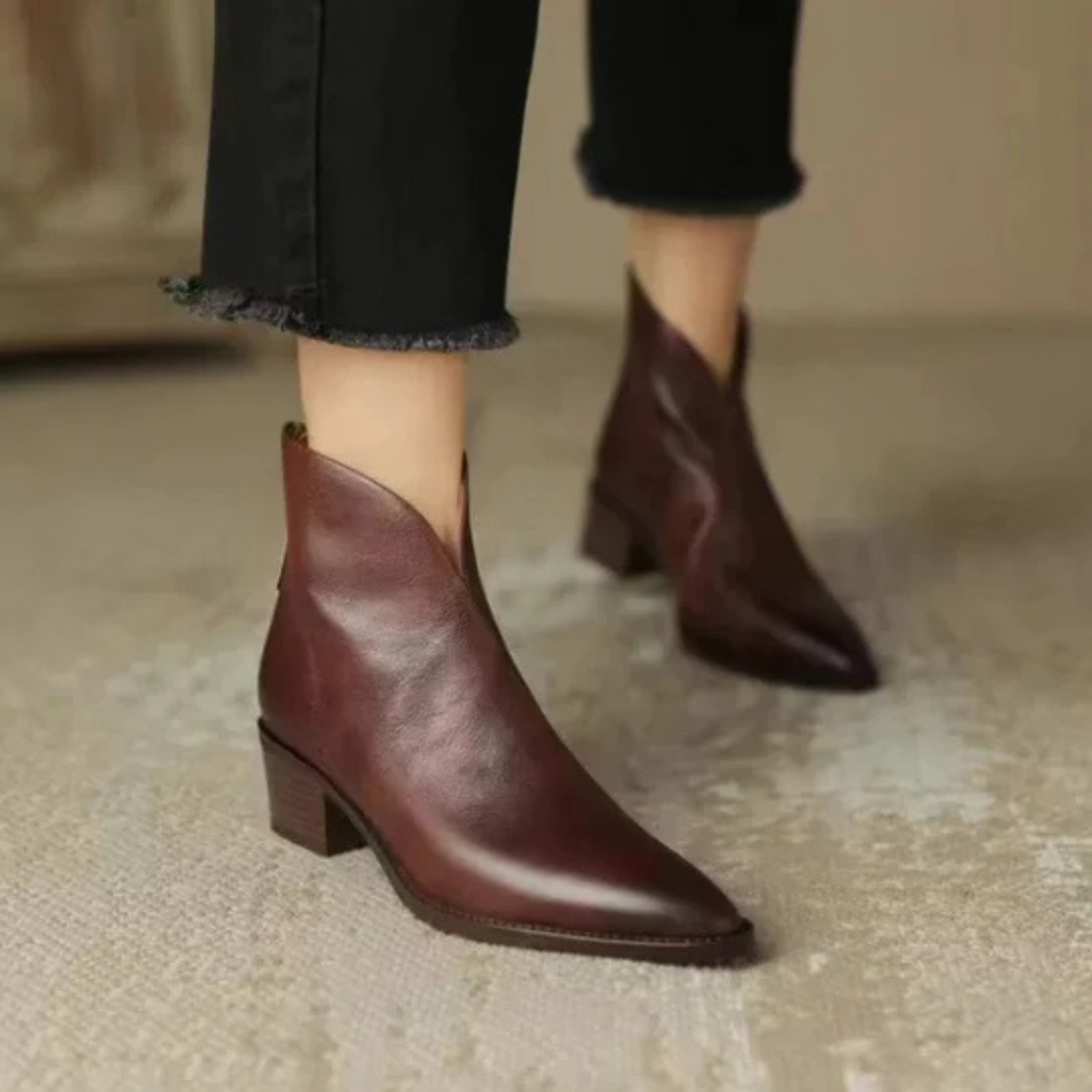 Anita™ | Luxury Ankle Boots with Low Heel