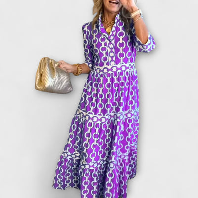 Sophia™ | Midi Dress with Chain Pattern