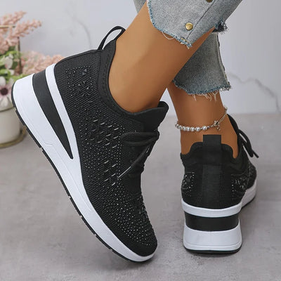 Giselle™ | Orthopaedic Sneakers with Sparkling Rhinestones