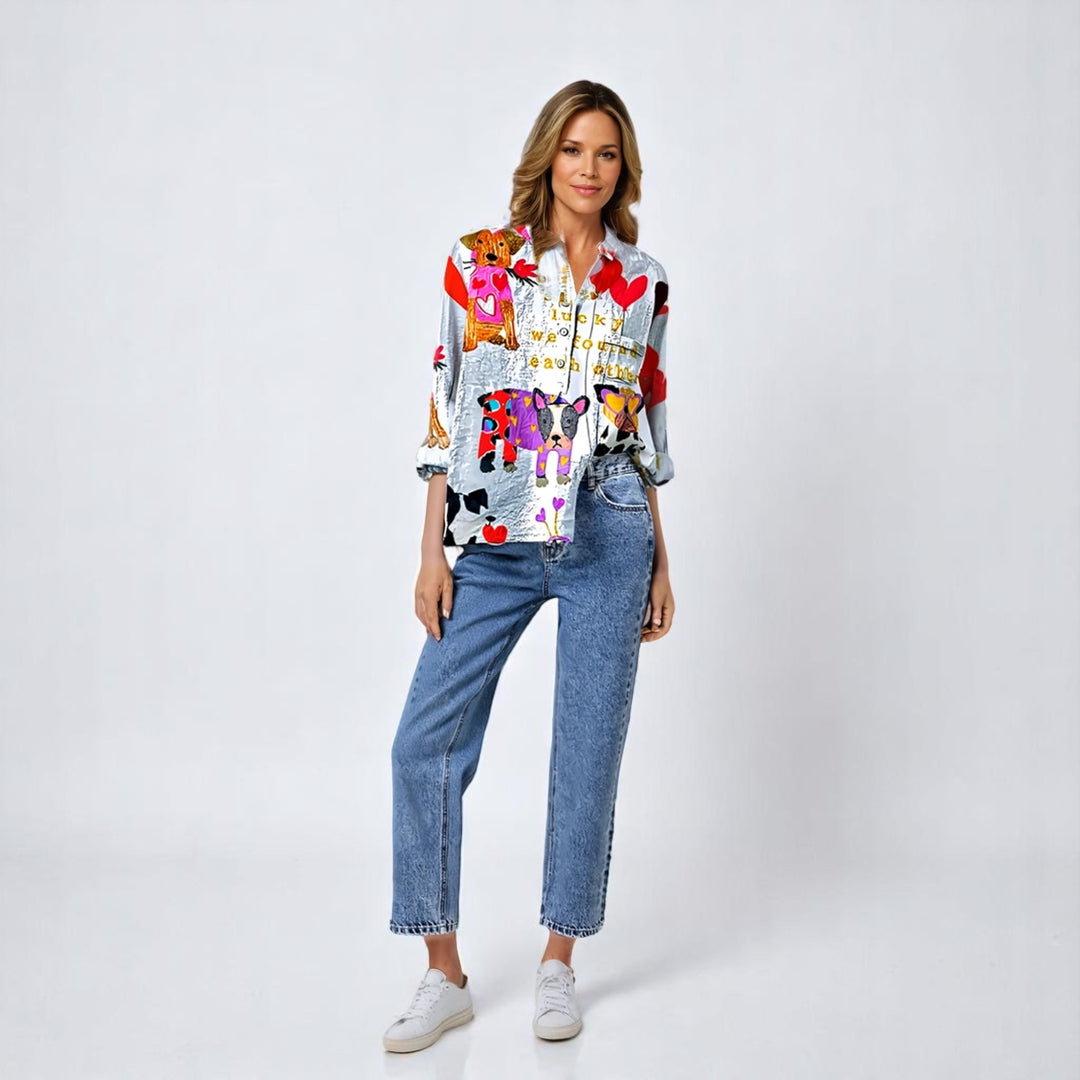 Laroche™ | Stylish Dog Print Shirt