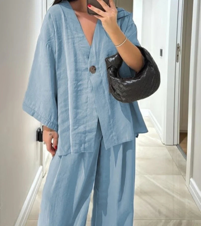 Teresa™ | Casual Linen Loose-Fitting Set