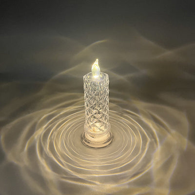 Lumirose™ | Candlestick with Crystal Rose - Romantic Glow without The Mess