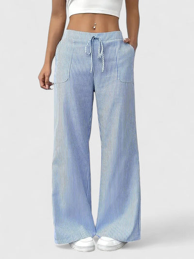 Dominique™ | Comfortable Wide Trousers with Elegant Details
