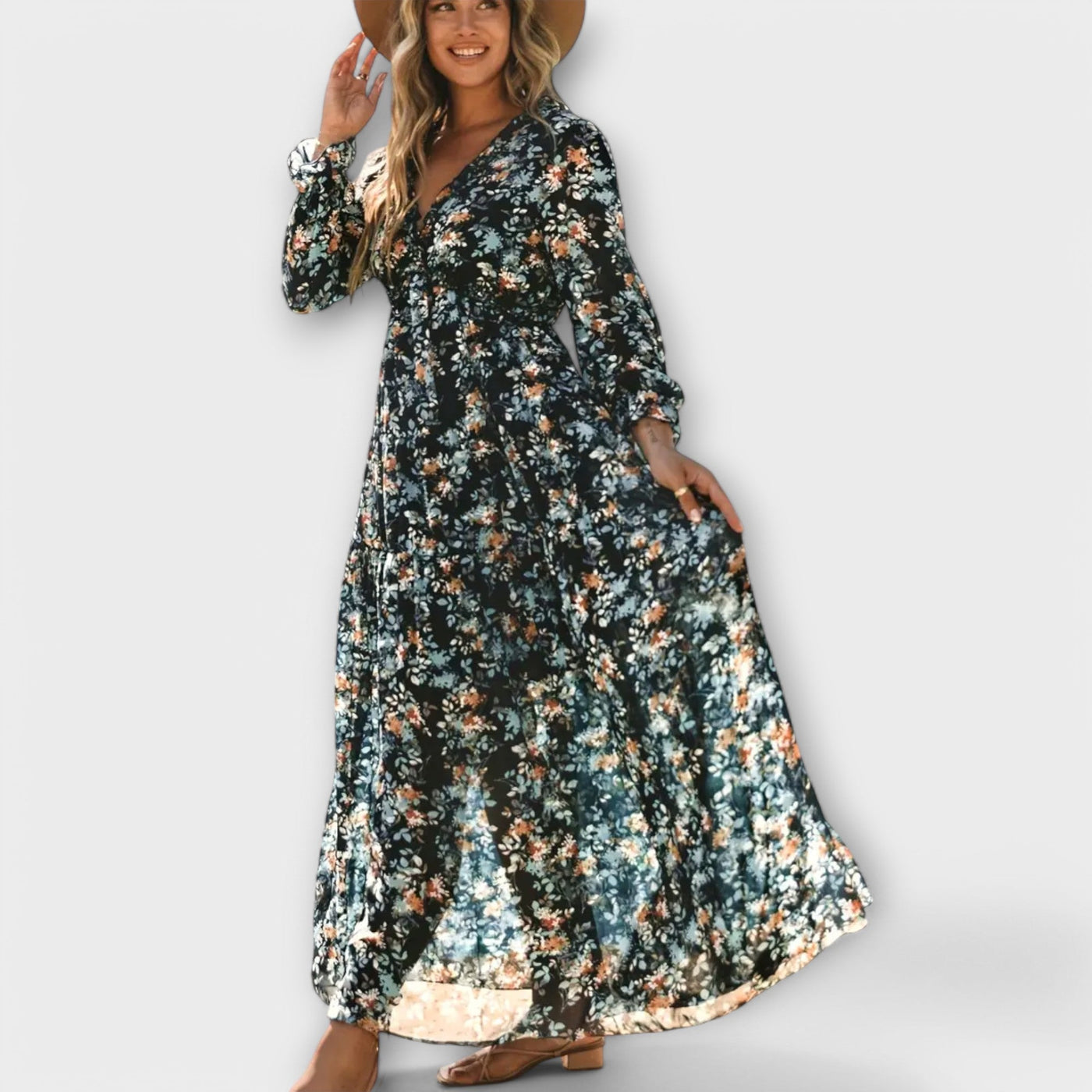 Helen™ | Elegant Floral Dress