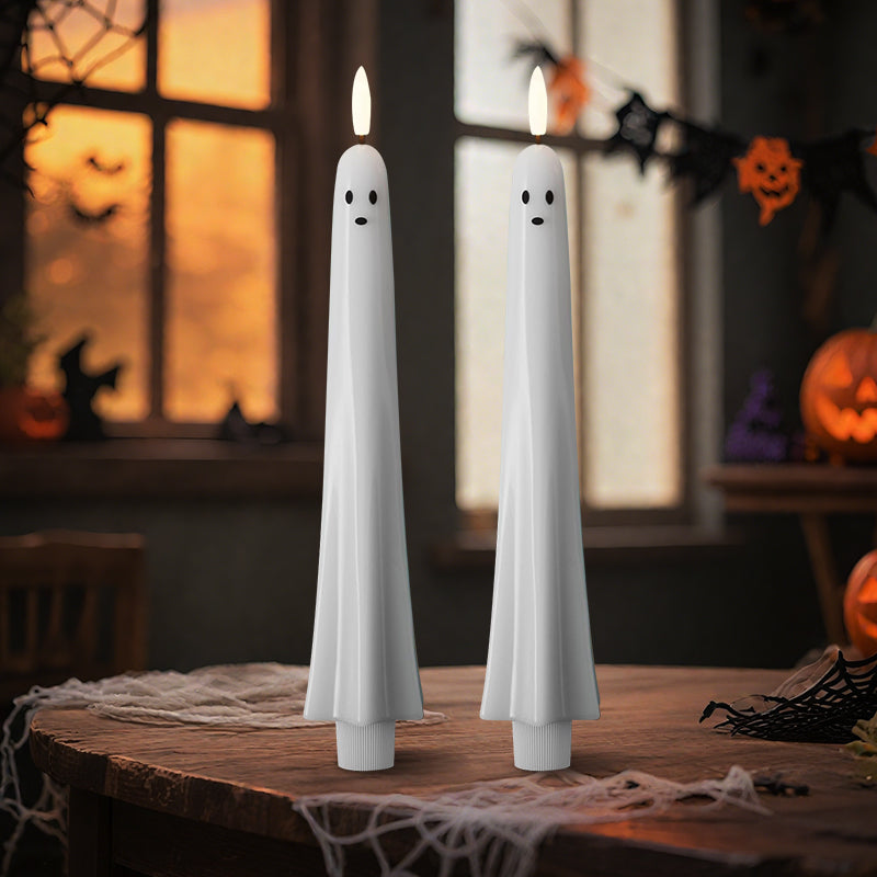 Ghosty™ | Remote-Controlled Ghost Candle with 3D Flaming Wick