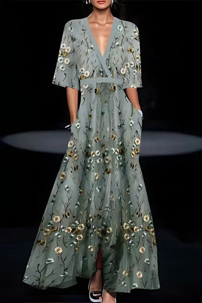 Isabella™ | Timeless Elegance Floral Dress