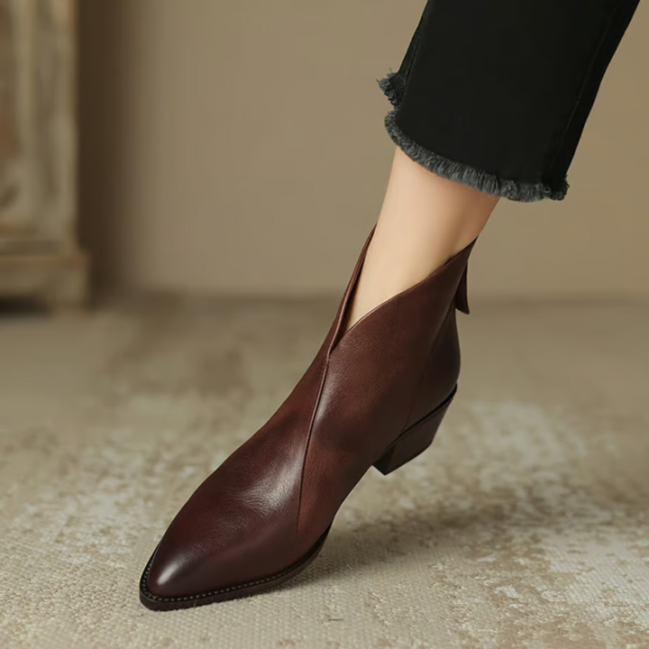 Anita™ | Luxury Ankle Boots with Low Heel