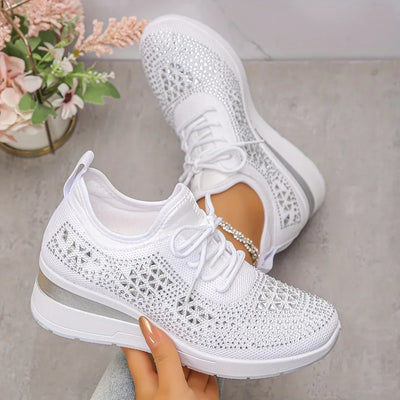 Giselle™ | Orthopaedic Sneakers with Sparkling Rhinestones