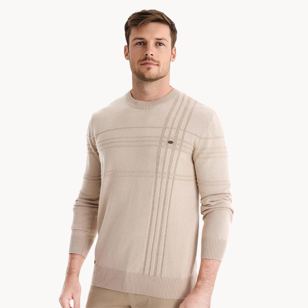 Koelman | Stylish Men's Sweater with Check Design