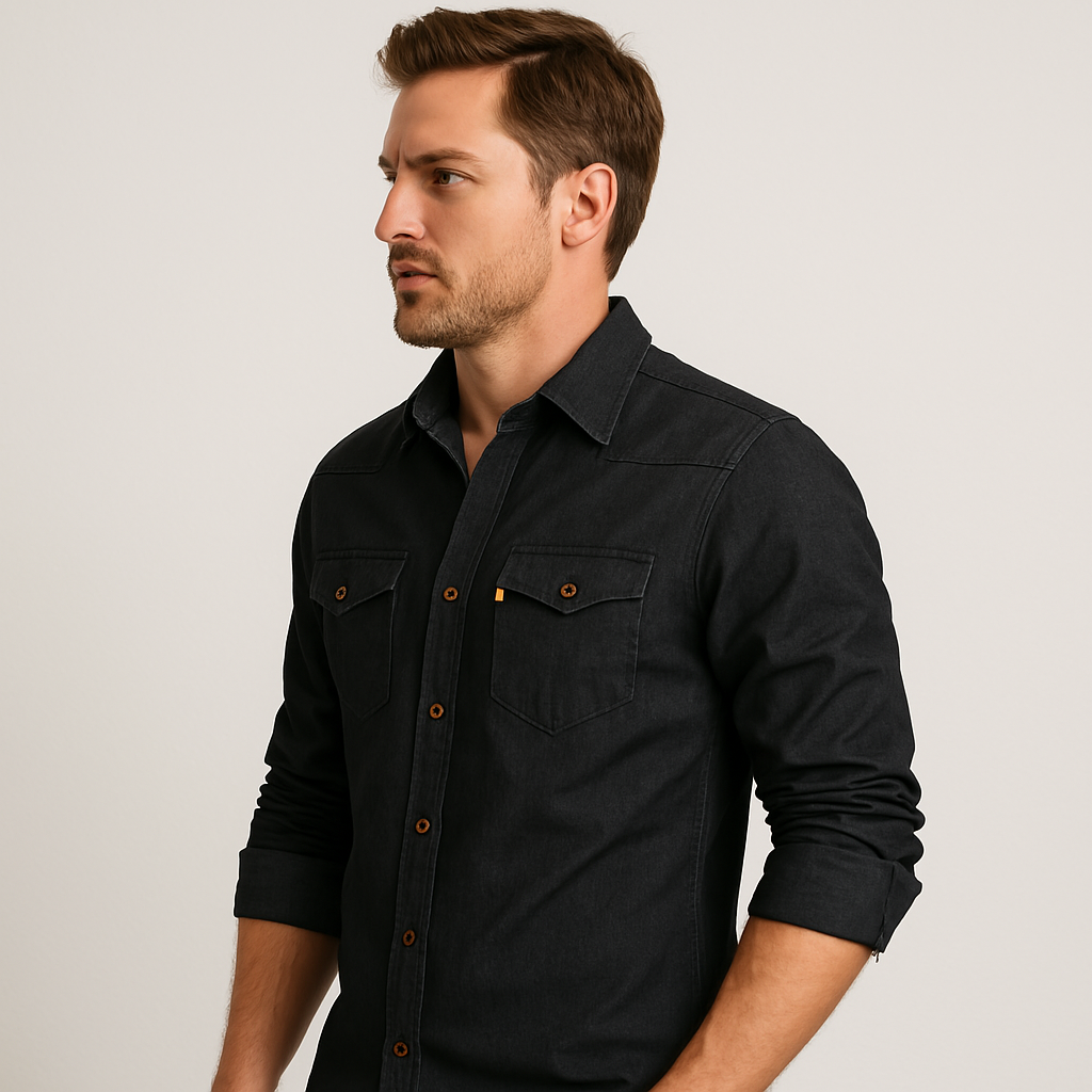 Jim™ | Casual Cotton & Denim Shirt