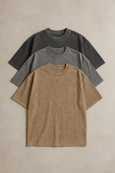 Essential Cotton Oversized Tee Set – 3-Pack