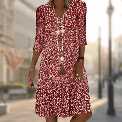 Ursala™ | Floral Print Midi Dress