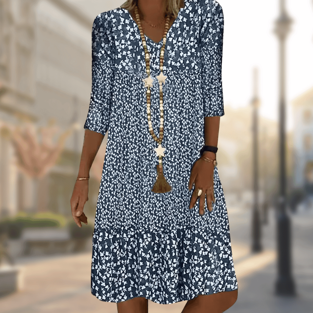 Ursala™ | Floral Print Midi Dress
