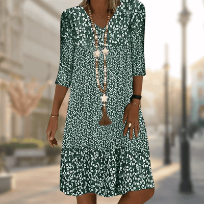 Ursala™ | Floral Print Midi Dress