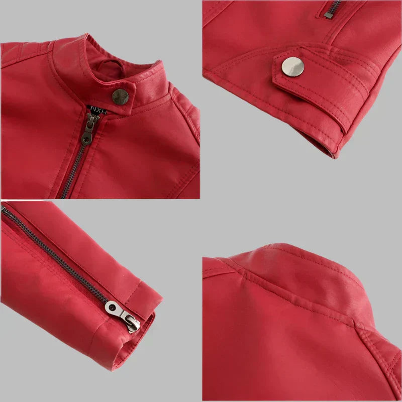 Bellini | Minimalist Smooth Leather Jacket