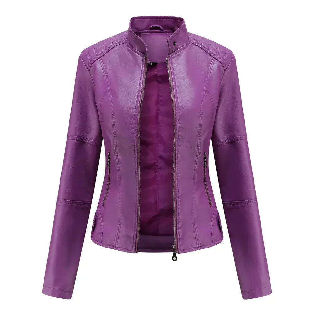 Bellini | Minimalist Smooth Leather Jacket