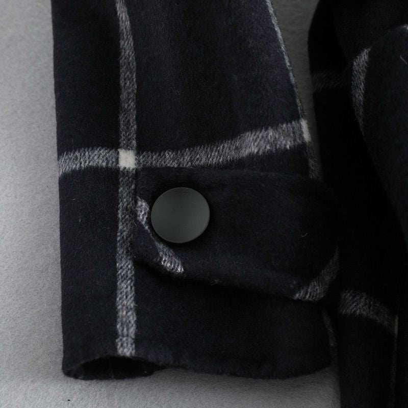 Valeria™ | Elegant Checked Wool Coat