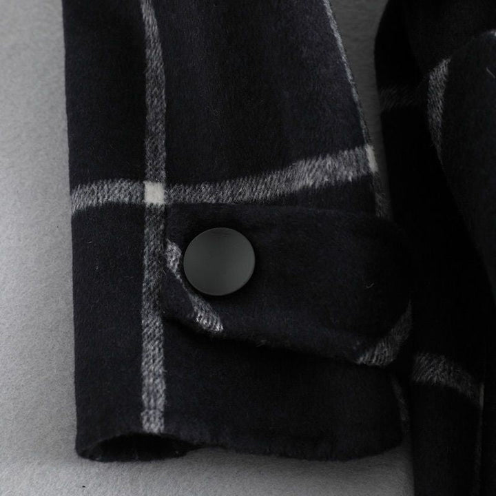 Valeria™ | Elegant Checked Wool Coat