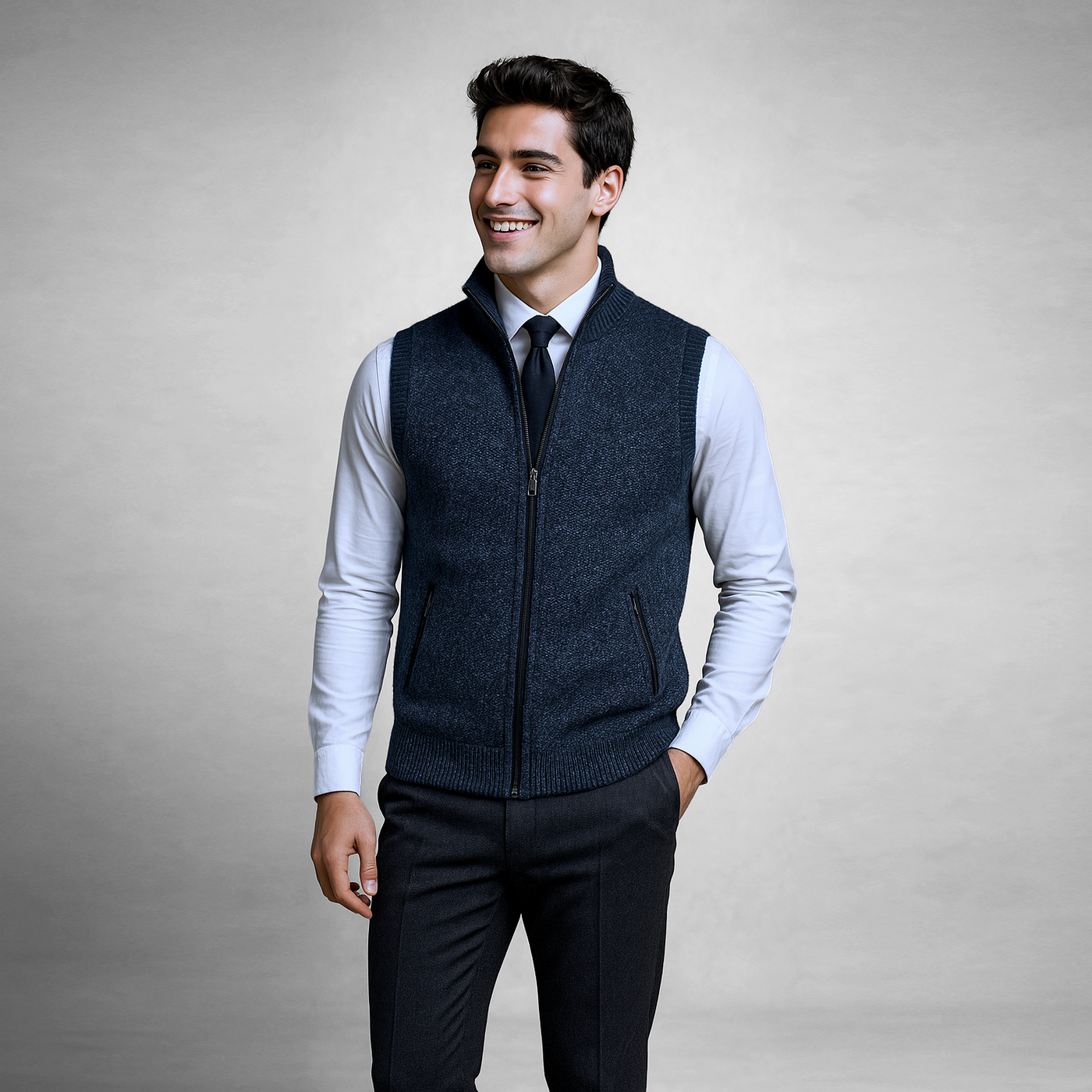 Harrison™ | Elegant & Warm Full Zip Vest