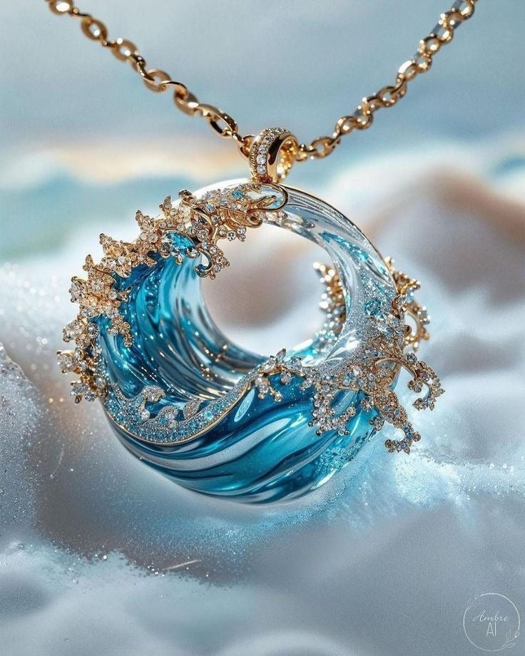 Piper | Stormy Sea Pendant