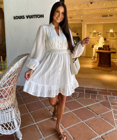 Laurel™ | Elegant White Summer Dress