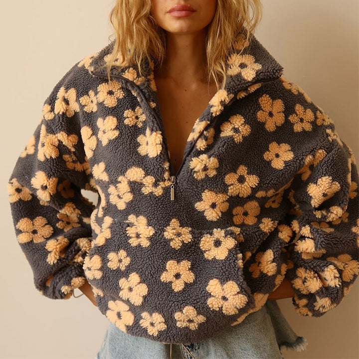 Bloom™ | Floral Warm Fleece Jacket