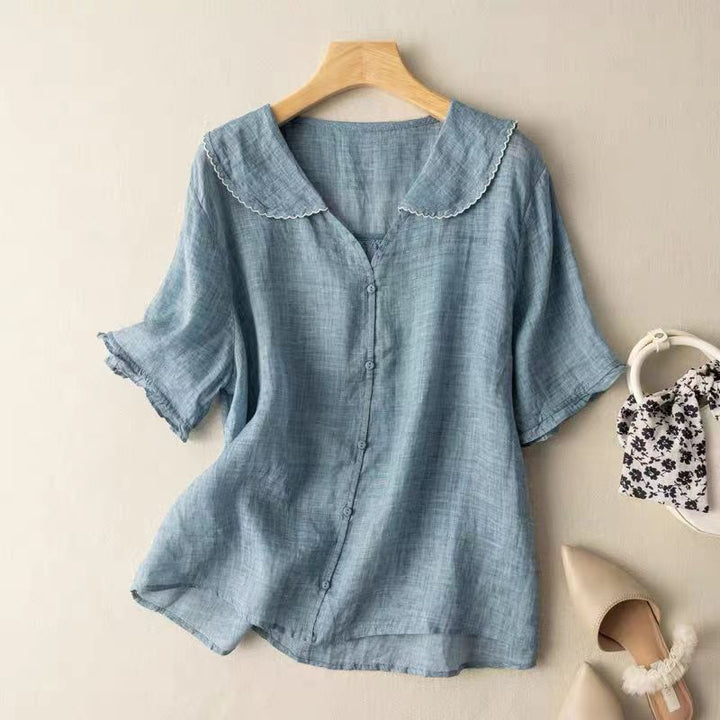 Adele™ | Airy Linen Blouse