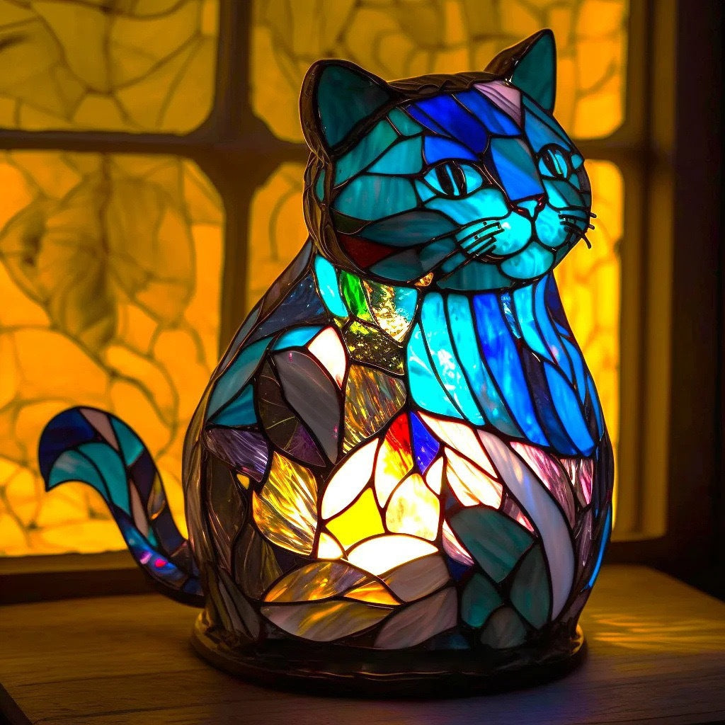 Nala | Magic Lamp for Cats in Colored Glass