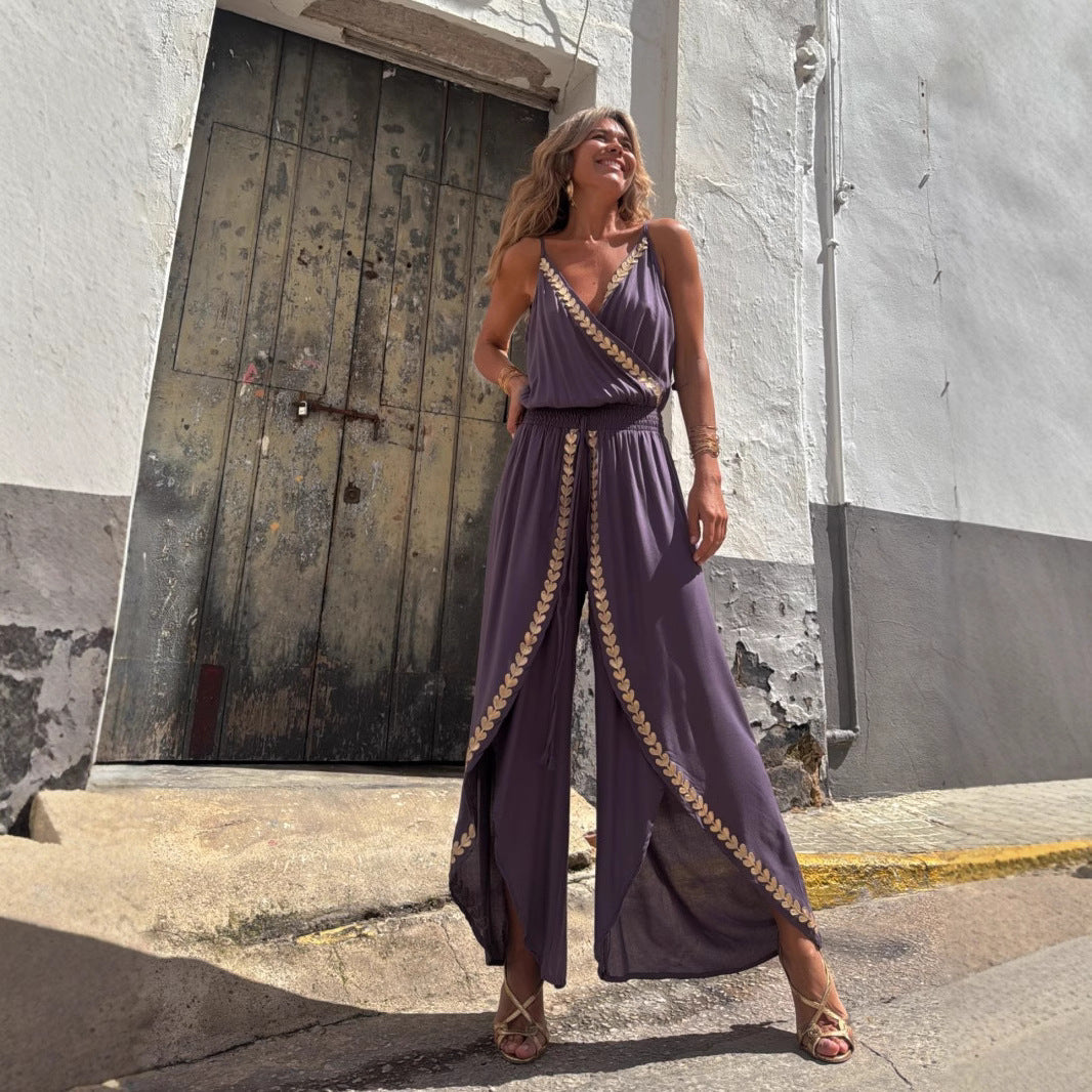 Lala™ | Long Jumpsuit with Thin Straps