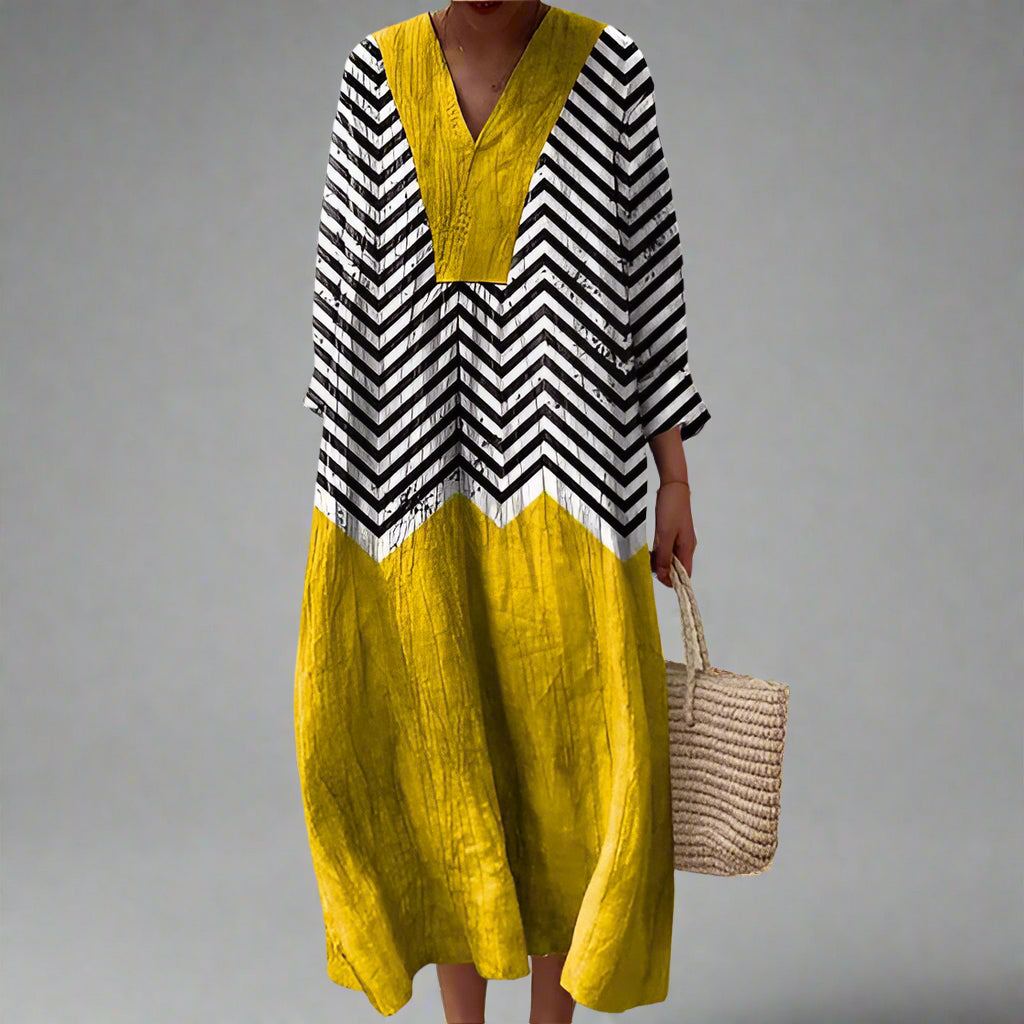 Carla™ | Elegant Geometric Dress