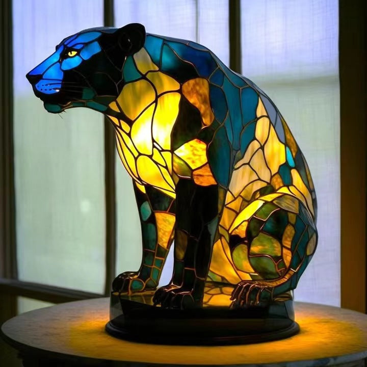 Fauve | Magic Panther Lamp in Colored Glass