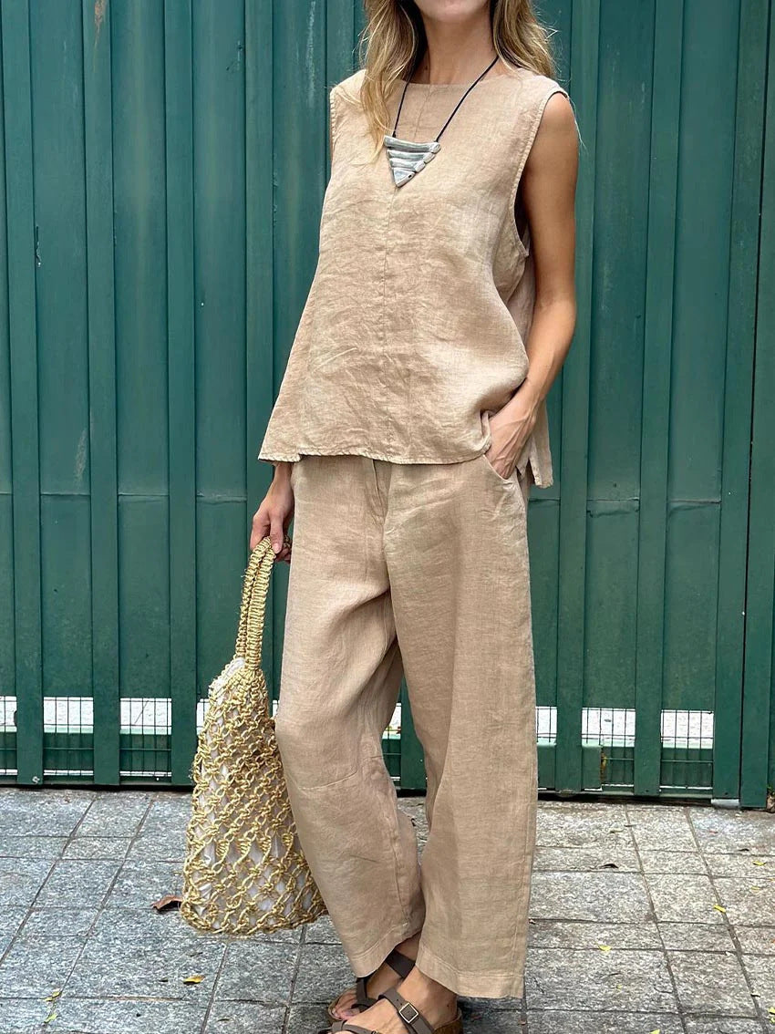 Sabrina™ | Lightweight Linen Two-Piece Set
