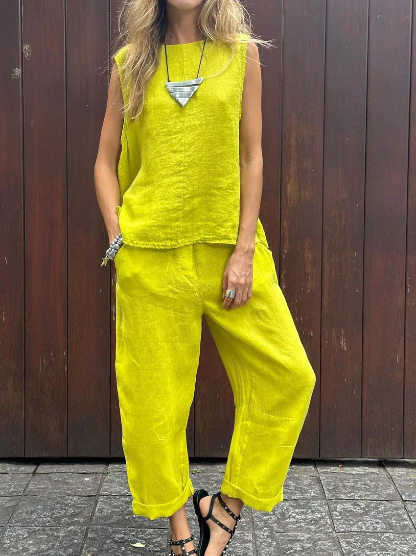 Sabrina™ | Lightweight Linen Two-Piece Set