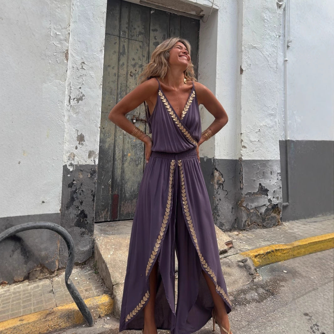Lala™ | Long Jumpsuit with Thin Straps